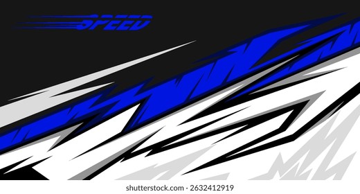 Vetor de fundo gráfico de corrida para caminhão, barco e marca de veículo. vinil e envoltório pronto. 