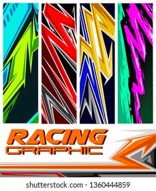 Racing Graphic Jersey Pattern Vector