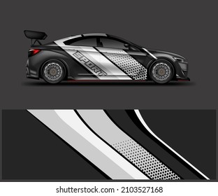 Racing Graphic Vector for Sport Car Wrap Design