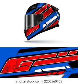 Racing helmet design template vector