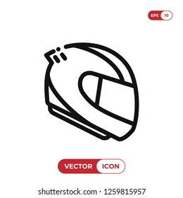 Racing helmet icon