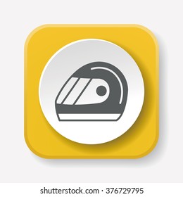 Racing helmet icon