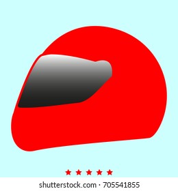 Racing helmet  icon .