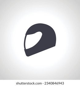 Racing helmet icon. motorcycle helmet icon