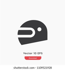 Racing helmet icon vector, safety symbol