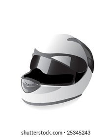 Racing helmet. Vector.
