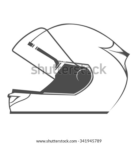 Racing Helmet vector illustration