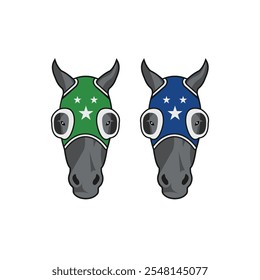 Logotipo del caballo de carreras - ecuestre, cabeza de caballo, icono, logotipo de deportes del semental