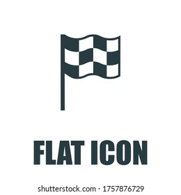 Racing Icon. Flat illustration isolated vector sign symbol