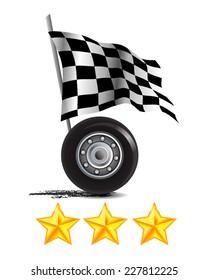 Racing Icon With Rating Stars