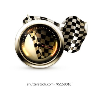 Racing icon, vector
