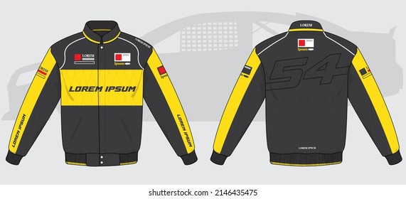 Racing jacket colorful mockup template hoodie car motorcycle