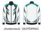 Racing jacket mockup front and back view