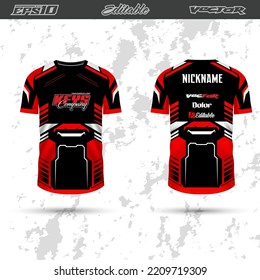 Racing jersey design template vector