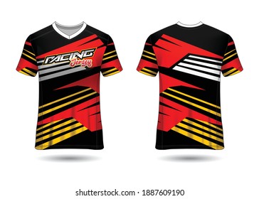 Racing Jersey Template Design vector