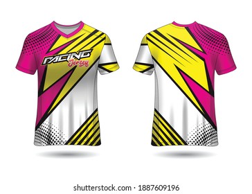 Racing Jersey Template Design vector