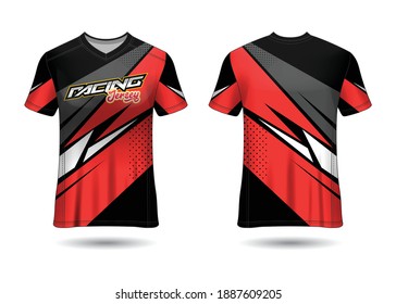 Racing Jersey Template Design vector