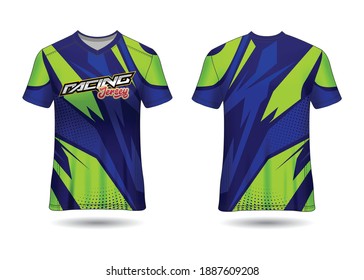 Racing Jersey Template Design vector