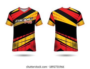 Racing Jersey Template Design vector