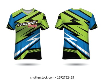Racing Jersey Template Design vector