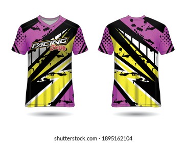 Racing Jersey Template Design vector