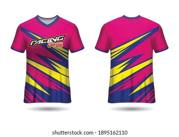 Racing Jersey Template Design vector