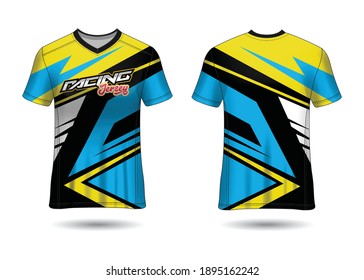 Racing Jersey Template Design vector