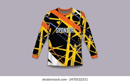 Racing Jersey Template Design vector