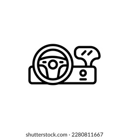 Racing Joystick icon in vector. Logotype