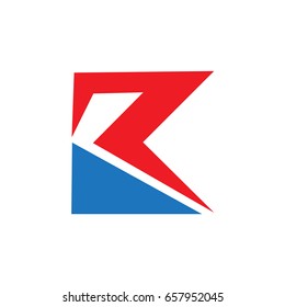 racing letter R logo template