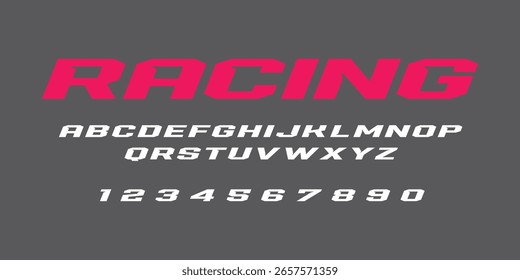 Design de adesivo gráfico vetor de letras de corrida. Faça o download agora em formato de alta resolução e imprima em qualquer tamanho