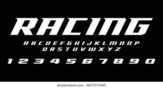 Diseño de etiqueta gráfica de Vector de letras de carreras. Descarga ahora en formato de alta resolución e impresión en cualquier tamaño