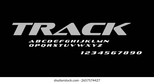 Design de adesivo gráfico vetor de letras de corrida. Faça o download agora em formato de alta resolução e imprima em qualquer tamanho