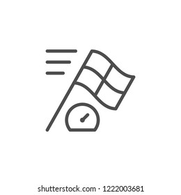 Racing line icon