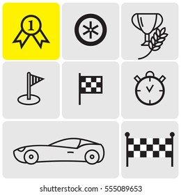 Racing line icon