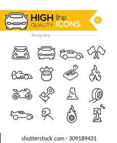 Racing Line Icons