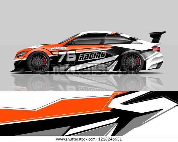 Racing Livery design Car wrap design Racing\
line Strip and\
background