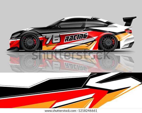 Racing Livery design Car wrap design Racing\
line Strip and\
background