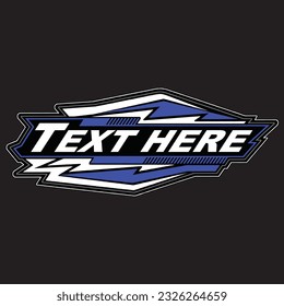 logotipo de carreras aislado en fondo negro para elementos de negocio, impresión de pantalla, impresión digital, DGT, DFT y afiche.	
