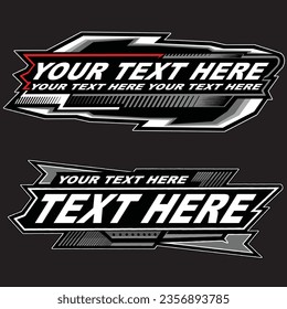 logotipo de carreras aislado en fondo negro para elementos de negocio, impresión de pantalla, impresión digital, DGT, DFT y afiche.	
