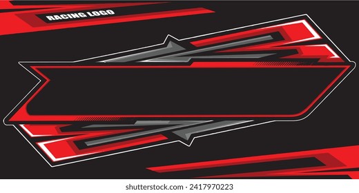 racing logo isolated in black background for business elements, screen printing, digital printing,DGT,DFT and poster.