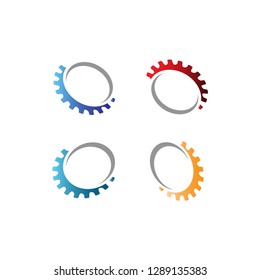 Racing and mechanic logo design vector template
