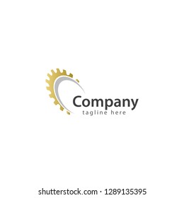 Racing and mechanic logo design vector template