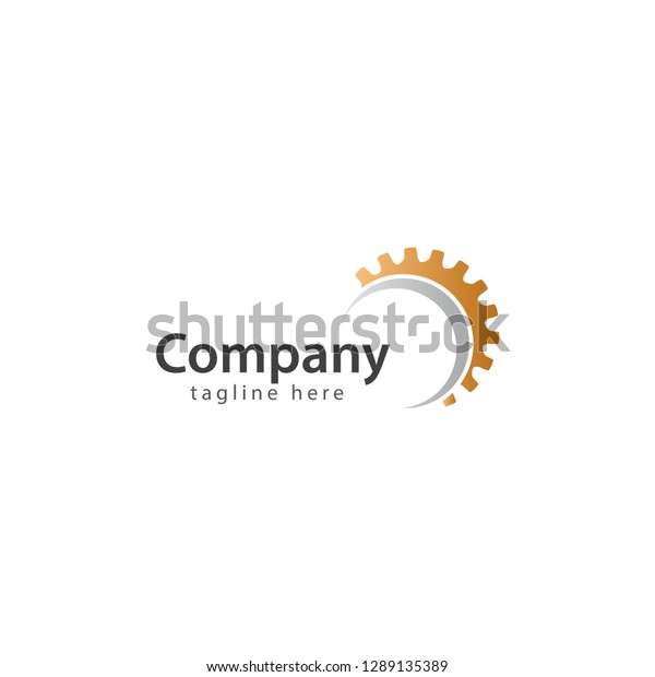 Racing and\
mechanic logo design vector\
template