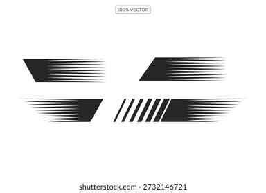 Racing Motion and Checkered Flag Icons for Creative Design illustration template design