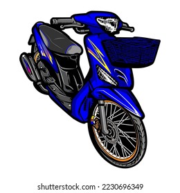 racing motorbike with concept details