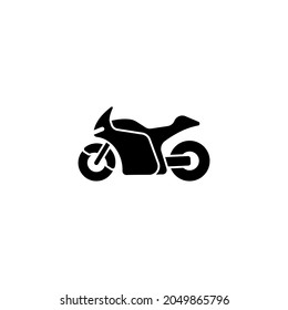 racing motorbike icon designed in solid style and glyph style in motorbike racing icon theme