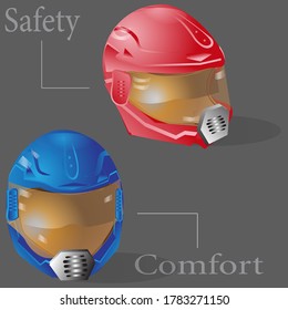 Racing and Motorbike Protection Safety Helmet