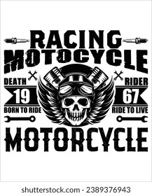 Racing motorcycle 1967 print template t shirt design 