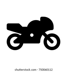 racing motorcycle on isolated background